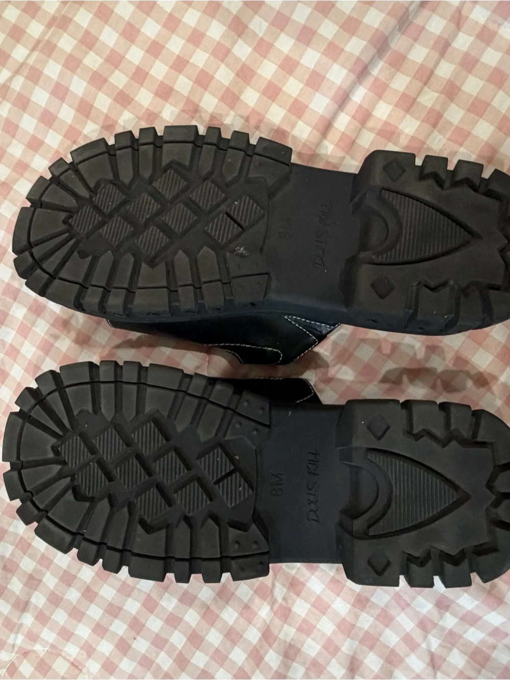 Black platform sandals
